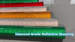 10-Year Service Life Diamond Grade Reflective Sheeting With Pressure-Sensitive Adhesive And Full-Cub