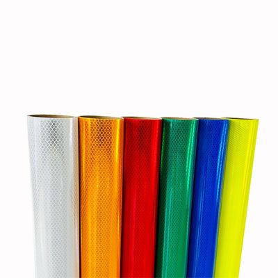 4x150FT Micro White Yellow High Visibility Micro Diamond Grade Reflective Sheeting Film for Traffic Signs ODM