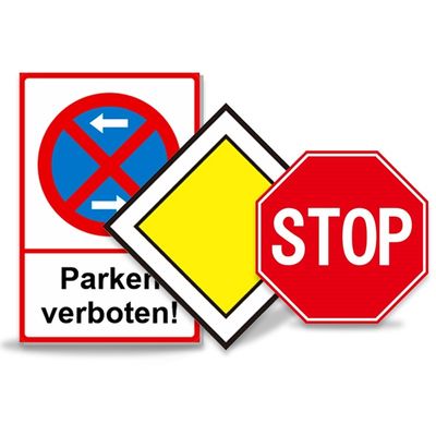 Good price 12x12 Inch Mandatory Vehicles Refelctive Traffic Signs Stop For Street Road online