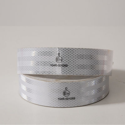 Good price Acrylic HIP ECE 104 Vehicle Safety Warning Hi Vis Prismatic Reflective Tape White online