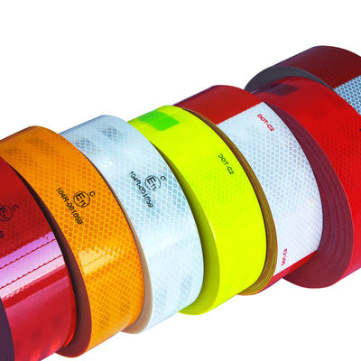 Good price White Red Yellow High Visibility Reflective Tape Self Adhesive for Vehicles online