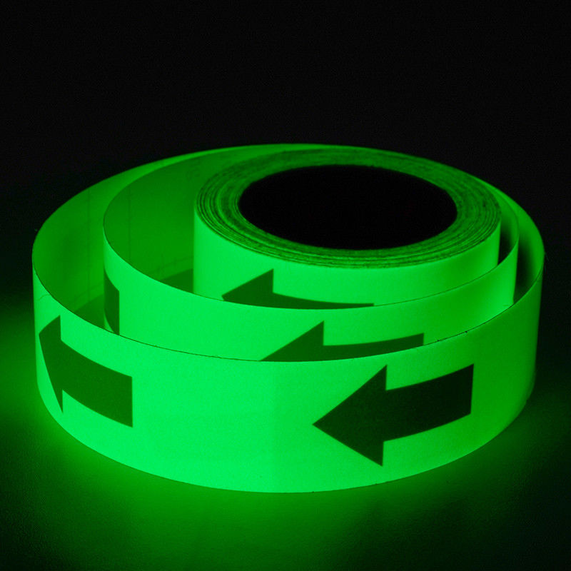 Full Color Rainbow Glow In The Dark Tape For Emergency Exit Sign