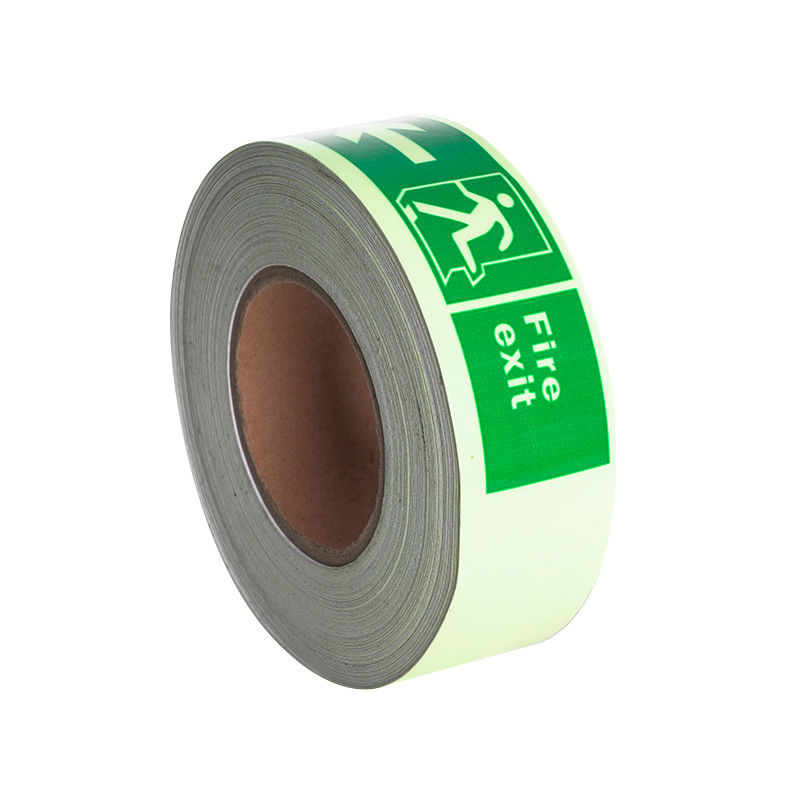 Self-Adhesive 6-8H Glow In The Dark Tape For Exit Safety Sign