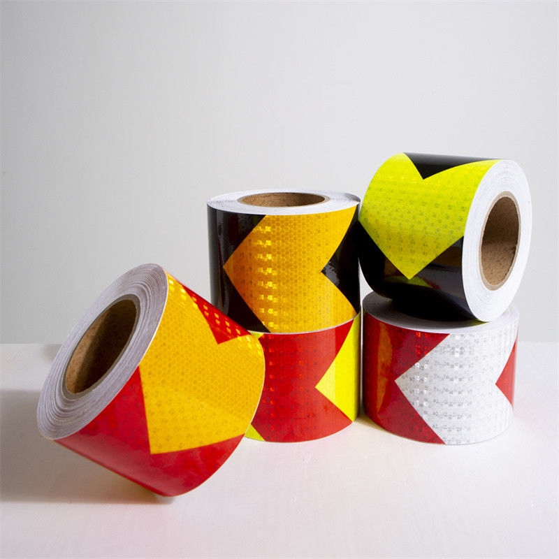 Biocolor Safety Reflective Conspicuity Tape Sticker Black And Yellow White And Red Arrow