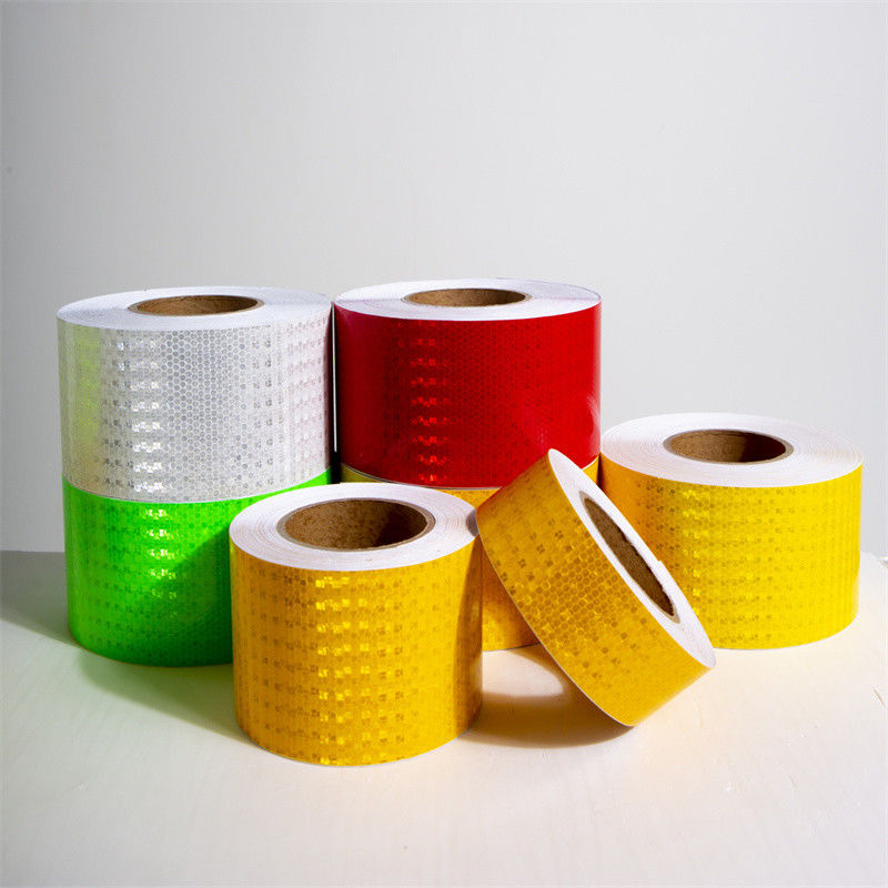 Custom PVC Crystal Lattice Truck Reflective Radium Tape Stickers White Yellow Red Green Blue