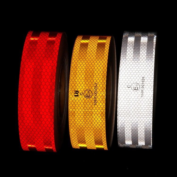 Customized Size Driveway ECE Reflective Tape Red White For Safety Warning