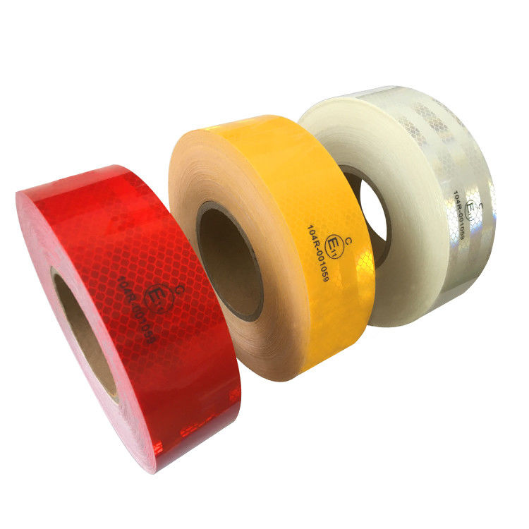 Customized Size Driveway ECE Reflective Tape Red White For Safety Warning