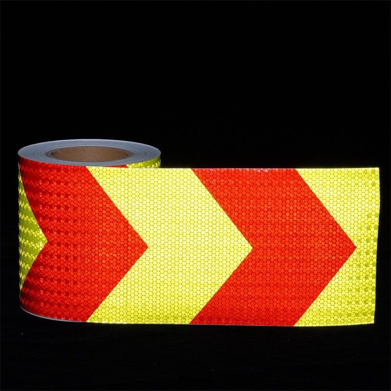 Printable PVC Honeycomb Reflective Film Back Adhesive Crystal Color Grid Reflective Mate For Road Sign Traffic Safety