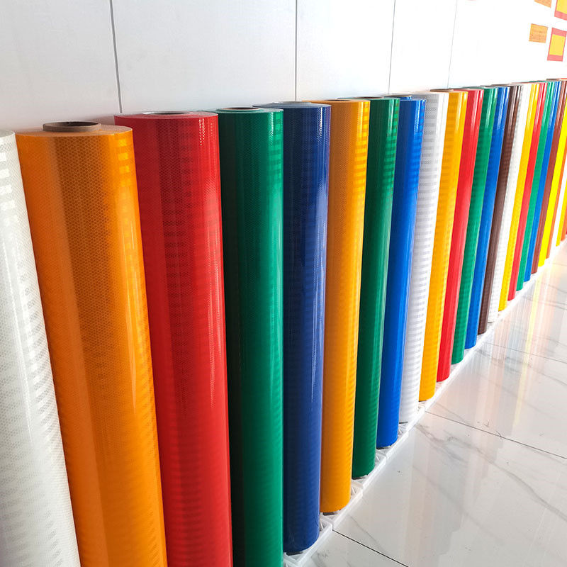 1.22*45.72m Retro Prismatic Reflective Sheeting Film Roll for Road Safety