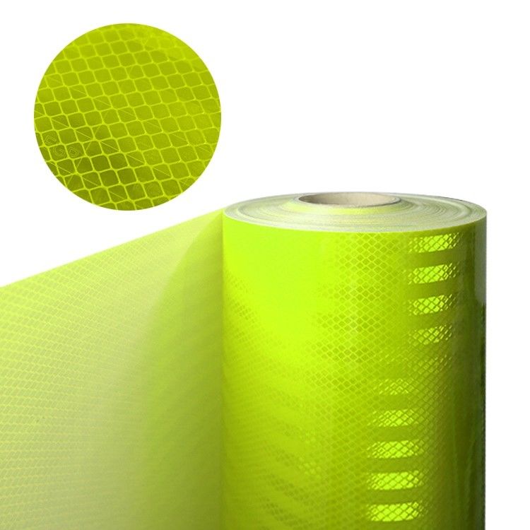 10 Years Acrylic / PMMA Material Diamond Grade Prismatic Reflective Vinyl Sticker Sheeting Roll For Road Traffic Signs