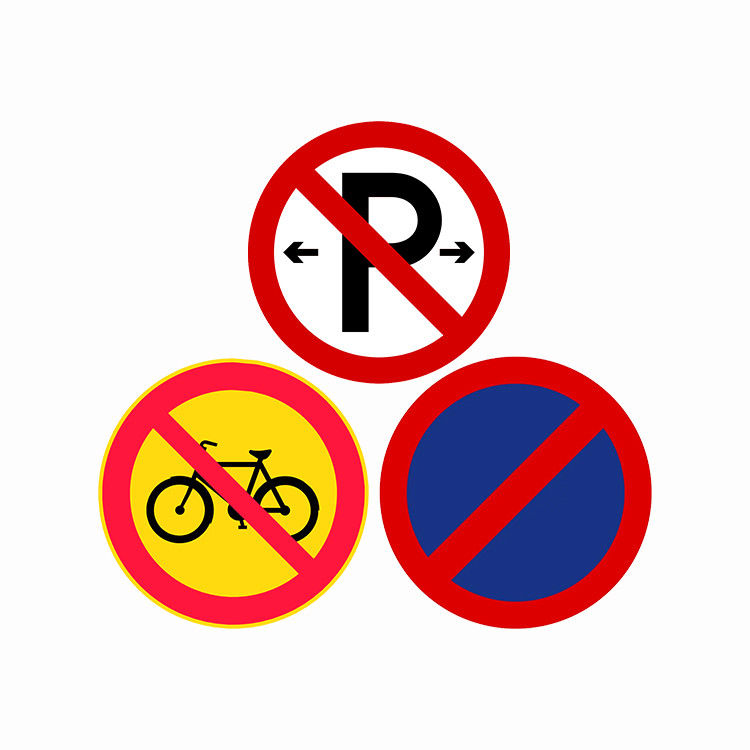 Custom Size Shape Aluminum Reflective Traffic Road Signs 1mm 2mm 3mm Thickness