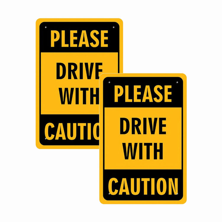 24 In*24 In Orange Reflective Traffic Signs Construction Work Ahead Signage