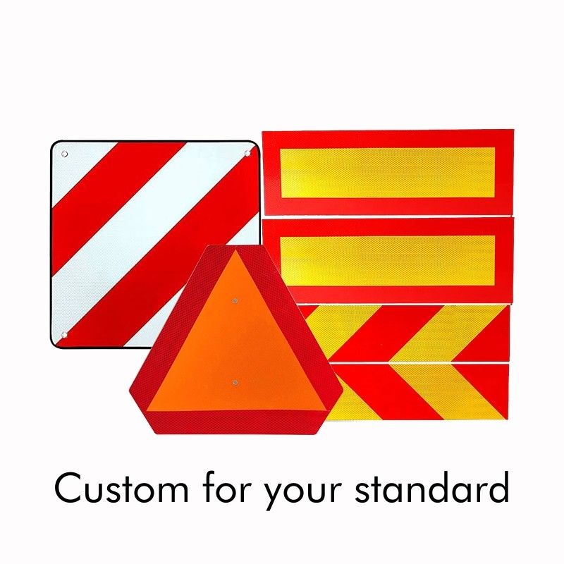 High Visibility Reflective Vehicle Eye-catching Marking License Plate Number Reflective Stickers For Heavy Trucks