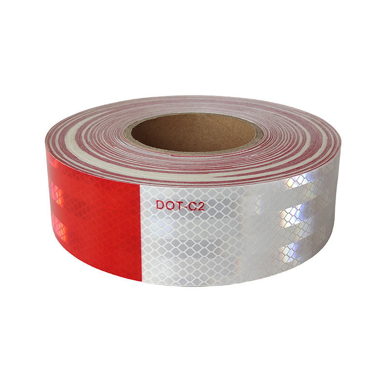High Intensity Grade DOT C2 Conspucuity Refletive Tape For Truck White And Red
