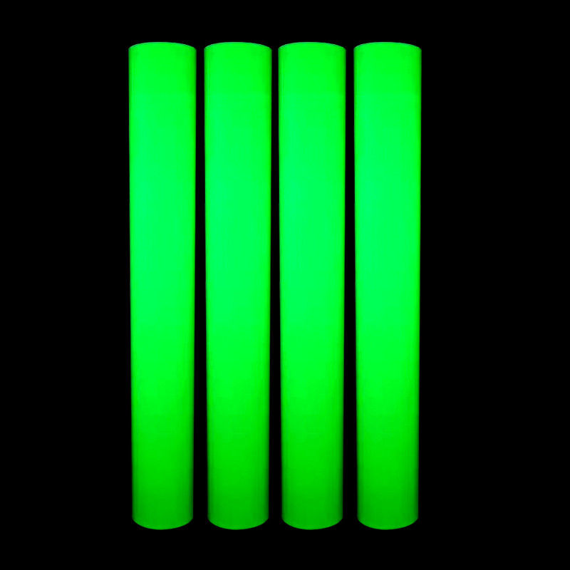 12 Hours Green Waterproof Self Adhesive Photoluminescent Luminous Vinyl Film For Exit Signs