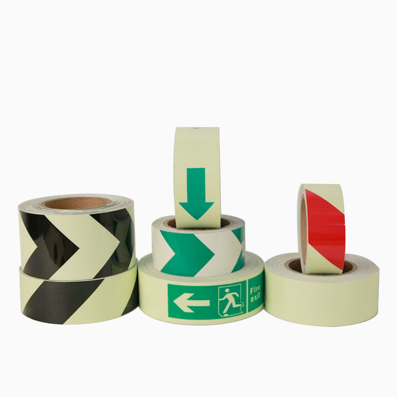 Printable PVC Material 6-8H Glow In The Dark Tape For Exit Sign