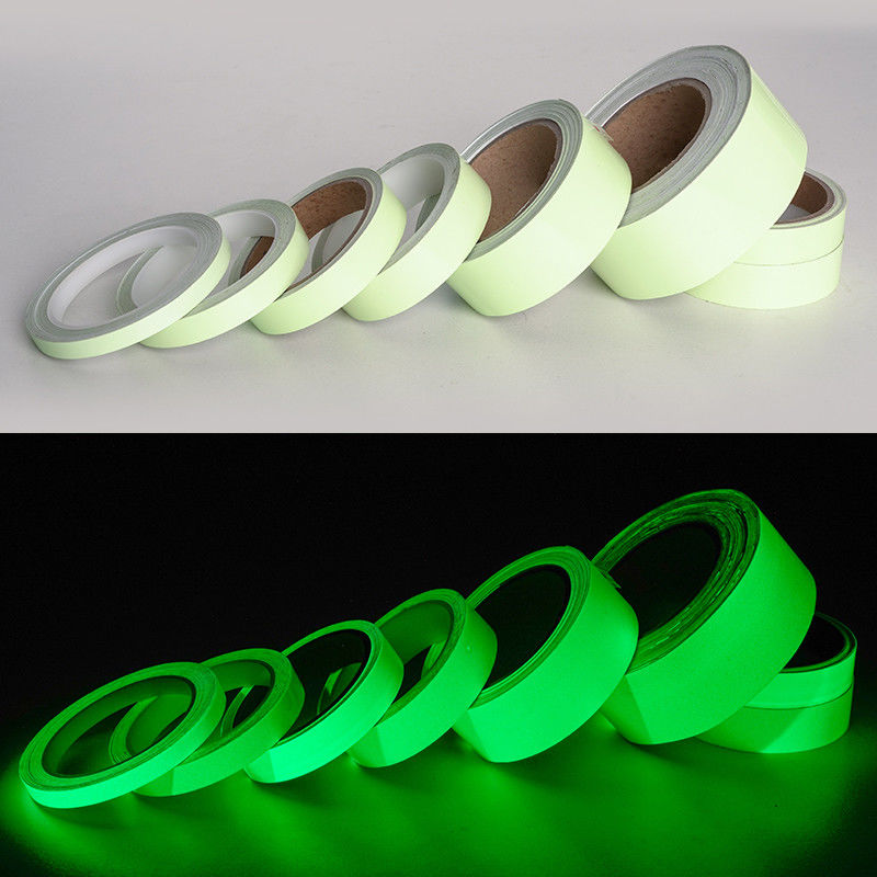 Self Adhesive Glow In The Dark Tape Film Luminous Sticker For Safety Sign