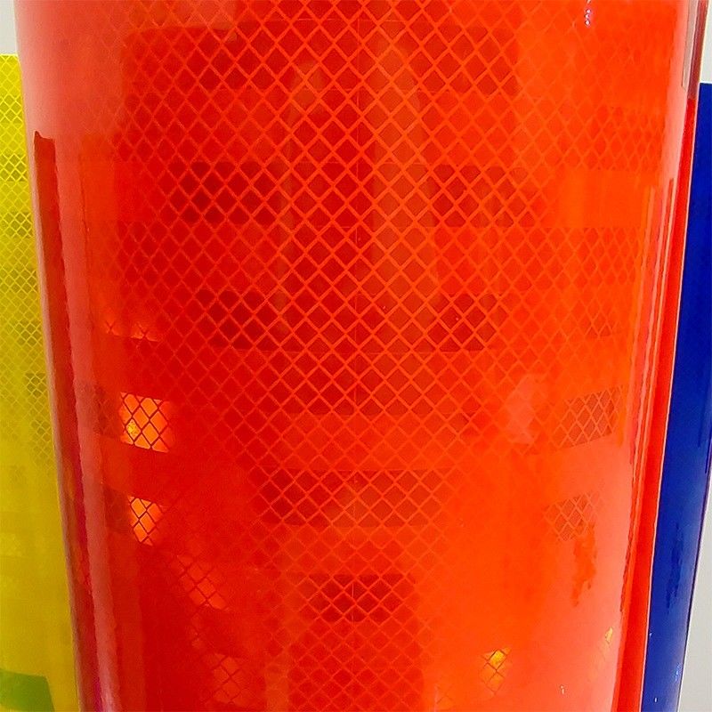 White Yellow Red Green Blue Orange Colorful Prismatic Reflective Sheeting Film For Road Traffic Signs