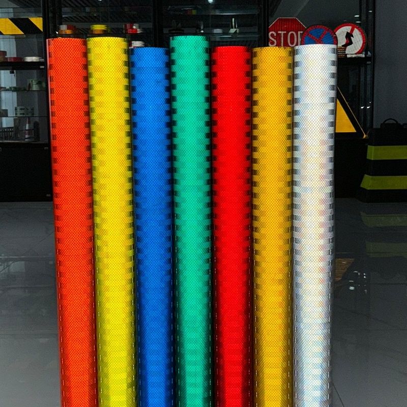 High Intensity Flexible Prismatic Reflective Drum Sheeting for Traffic Control Signs White LZT9601