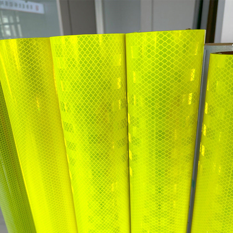 Fluorescent Yellow Green Rigid Sign Reflective Sheeting High Intensity Prismatic with 24-hour Visibility