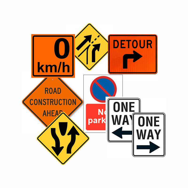 Customized Reflective Road Sign Construction Work Ahead Sign For Work Zone