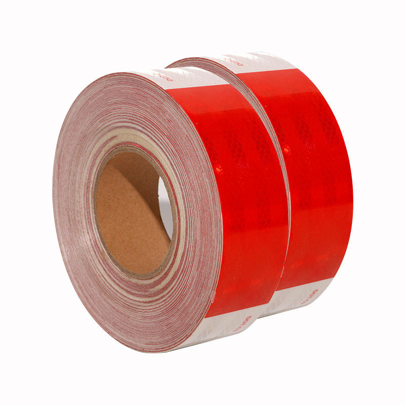 DOT-C2 Waterproof Reflective Safety Tape in Red and White Conspicuity Adhesive for Trailers Traffic Signs Product