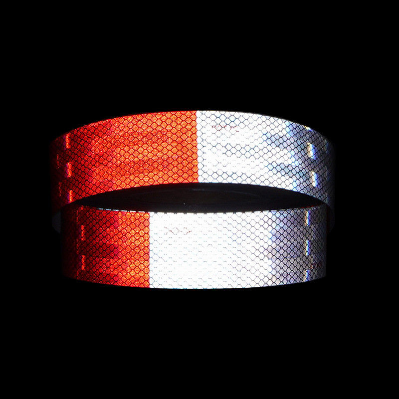 Red and White DOT C2 Conspicuity Marking DOT Reflective Tape For Vehicle Safety