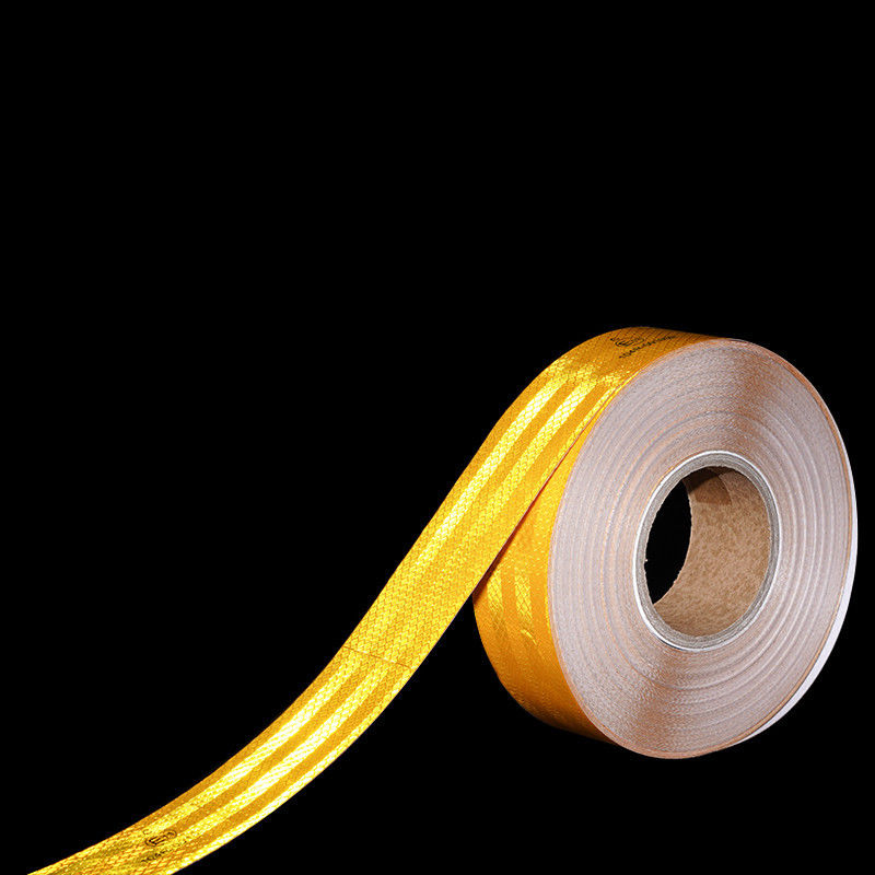 Reflective Conspicuity Tape ECE Mark Black Bright Yellow  Self Adhesive Reflective Warn Tapes For Truck