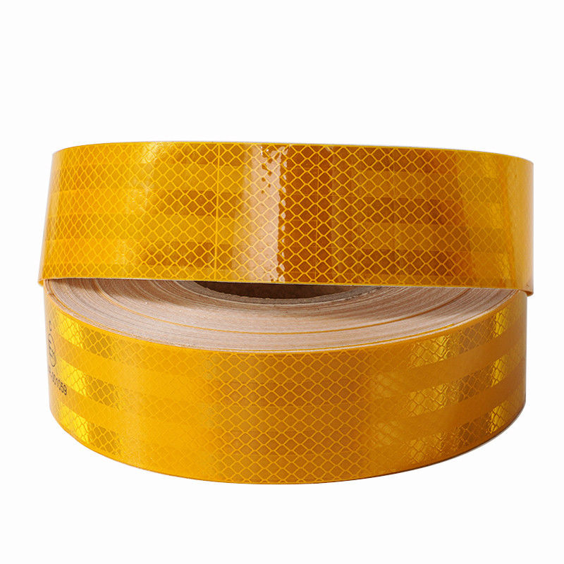 Reflective Conspicuity Tape ECE Mark Black Bright Yellow  Self Adhesive Reflective Warn Tapes For Truck