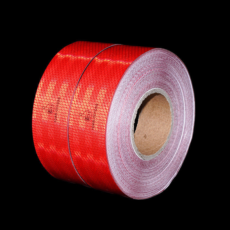 Yellow Conspicuity ECE 104r Reflective Tape Film Sheeting Vinyl Stripe Sticker Marker in Roll with Adhesive for Truck Car