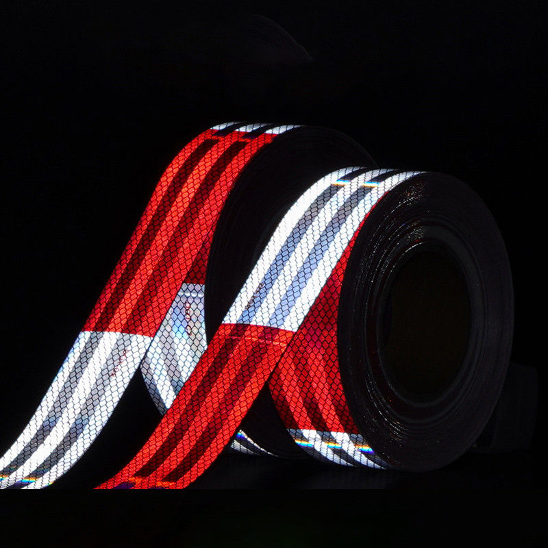 DOT-C2 Red And White Reflective Safety Sticker Self Adhesive Reflector Tape For Trailers