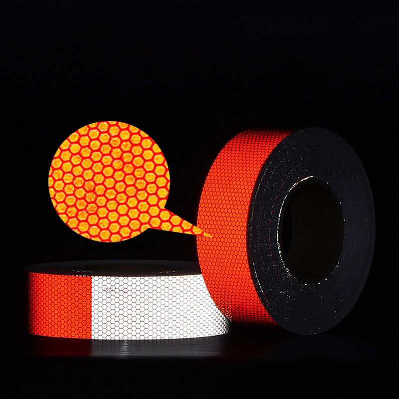 Hot Sale Outdoor Markings 5cm*5m / 5cm*25m 5cm*45m Reflective Tape Traffice Markings Prismatic Conspicuity For Vehicle Truck
