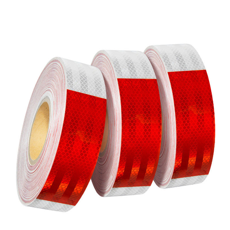 High Visibility Reflective Tape Red and White DOT-C2 For Vehicles For Truck  Reflective Tape