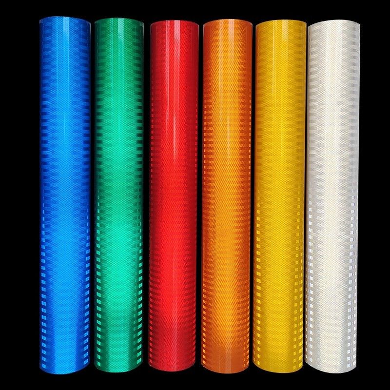 48Inches * 15 Feet Roll Reflective Sheeting HIP Sheeting Yellow White Red Reflective Tape for Signs and Delineators