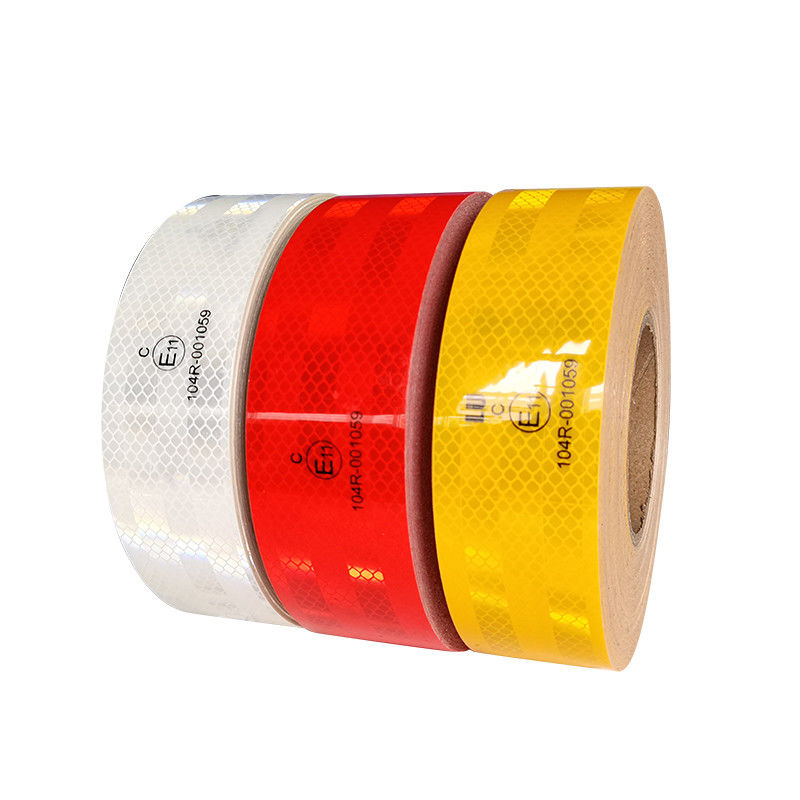 Waterproof Reflective Safety Tape 2 Inch Wide 150Ft Length- Red, White & Yellow for Trucks