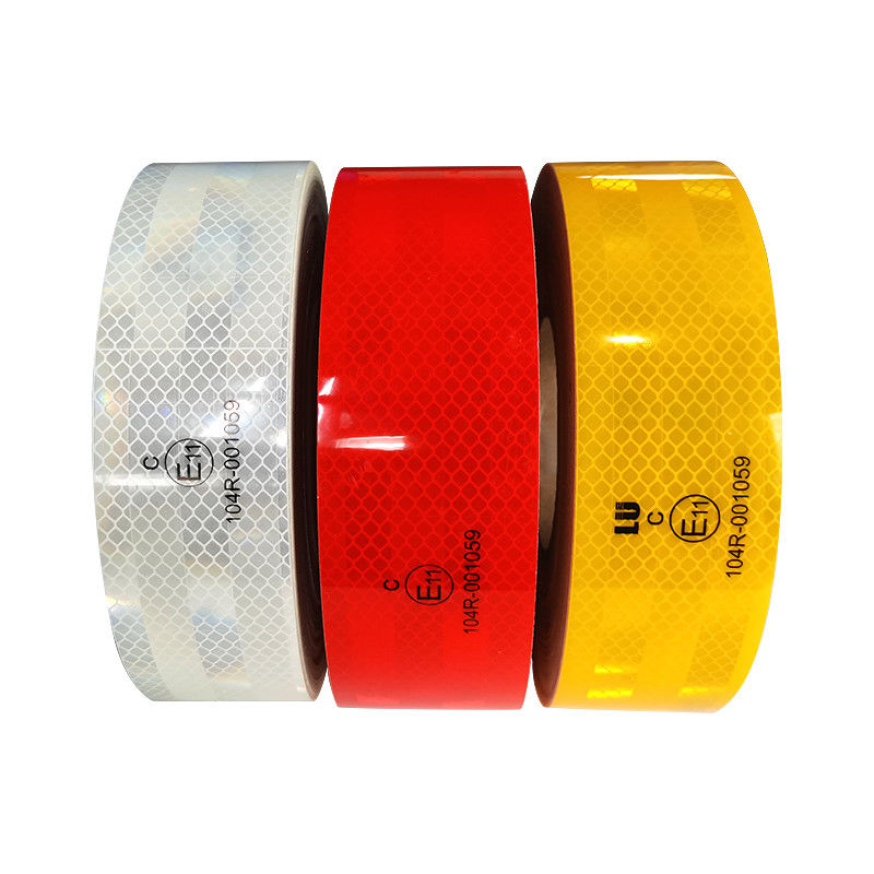 Waterproof Reflective Safety Tape 2 Inch Wide 150Ft Length- Red, White & Yellow for Trucks