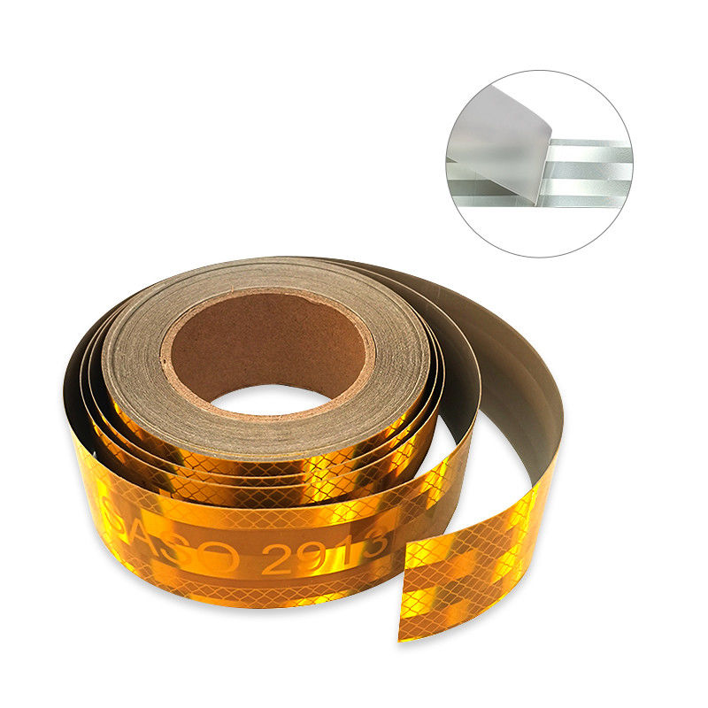 Aluminized Metalized Saso 2913 2inches 25m 50m Retro Reflective Conspicuity Tape For Saudi Arabia