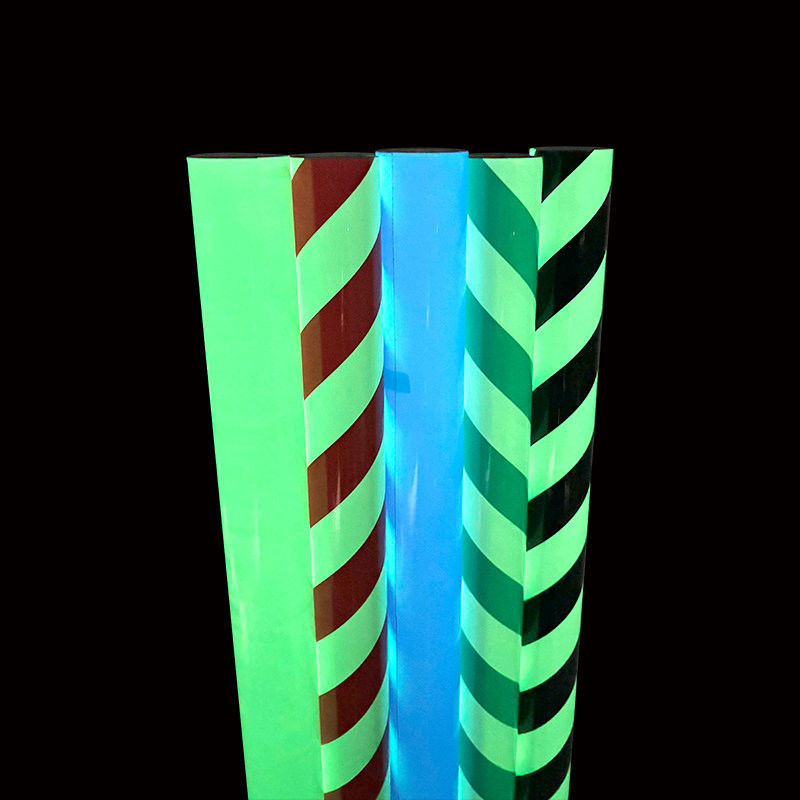 Fluorescent Foaming Aluminum Foil Vinyl Permanent Adhesive Night Glow In The Dark Vinyl Film For Decoration