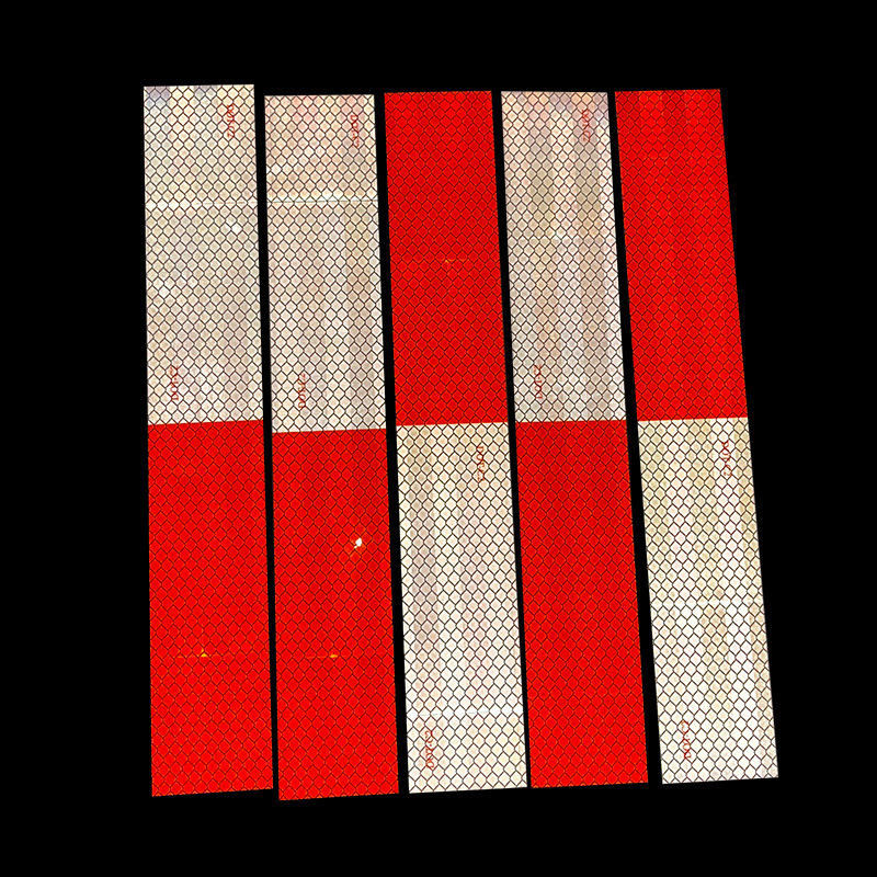 DOT-C2 Waterproof Red And White Reflective Sticker Tape For Outdoor Trucks