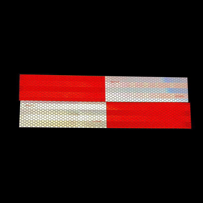 Red White DOT-C2 Approved Reflective Safety Tape Self Adhesive For Truck Vehicles