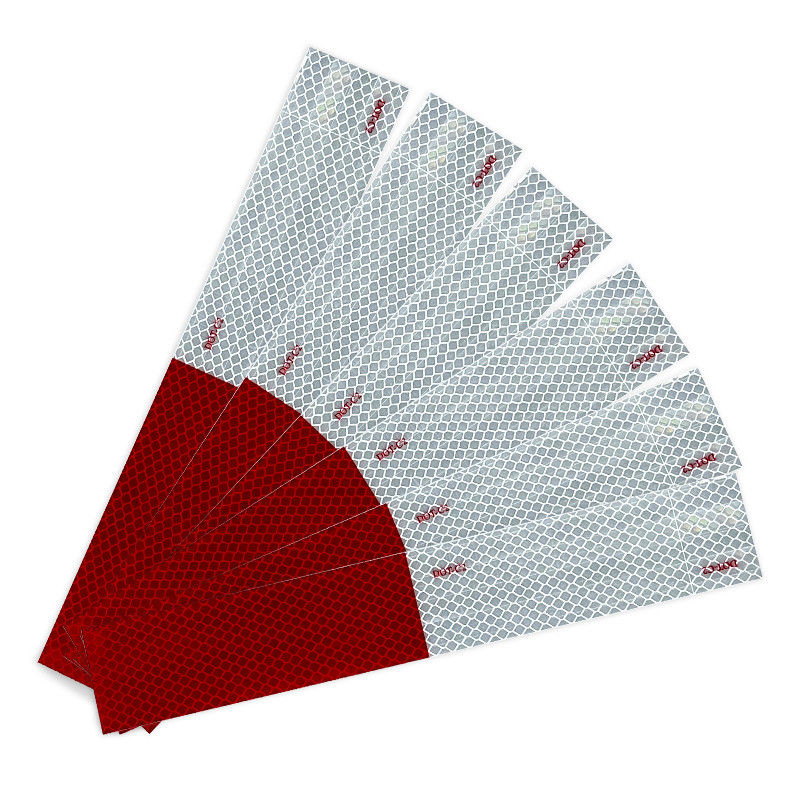 Size Customized Vehicle Reflective Tape Sticker DOT-C2 Conspicuity Tape Markings Sheets