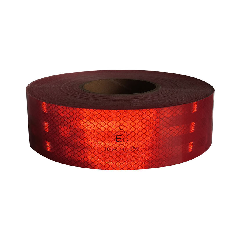 Self-Adhesive High Intensity Certified ECE 104R 2in *150ft Red / Yellow / White Reflective Tape