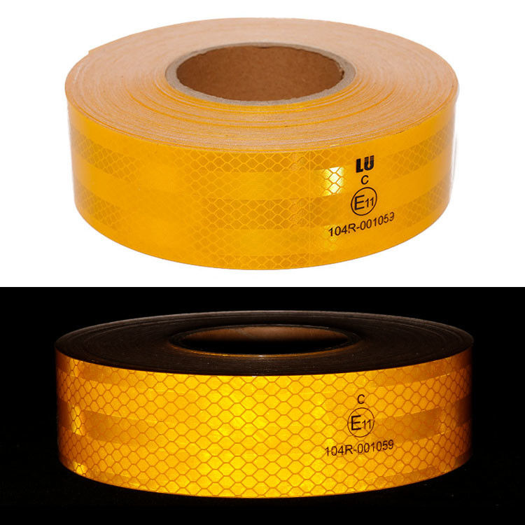 High Visibility ECE 104R Vehicle Reflective Tape Reflector Sticker For Truck Car Safety Conspicuity Marking