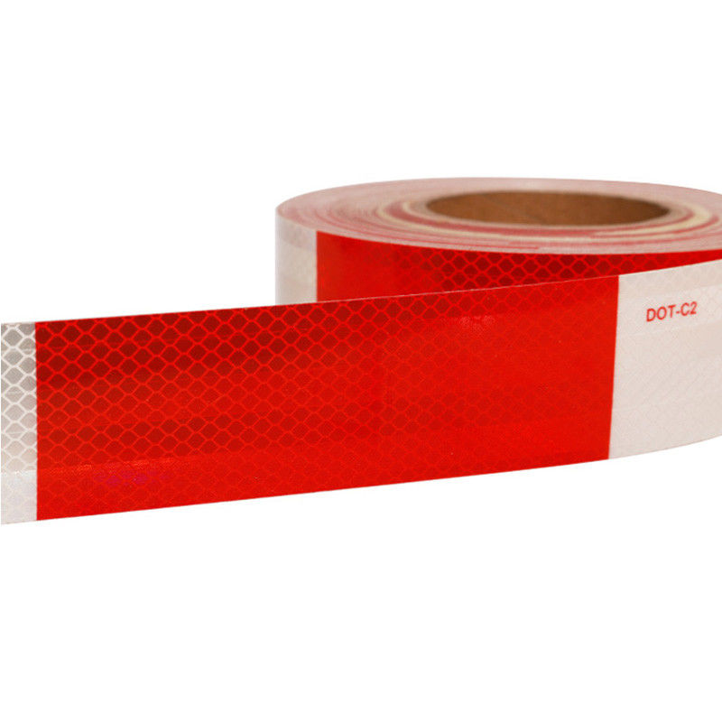 High Intensity Reflective Vinyl 10 Year Red White Dot-C2 Reflective Tape Conspicuity Tape For Truck