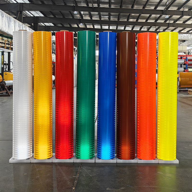High Intensity Flexible Prismatic Reflective Drum Sheeting for Traffic Control Signs White LZT9601