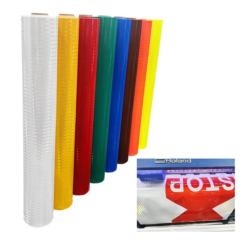 Eco-solvent And UV Printable Highway Sign HIP 10 Years Warranty Prismatic Reflective Sheeting