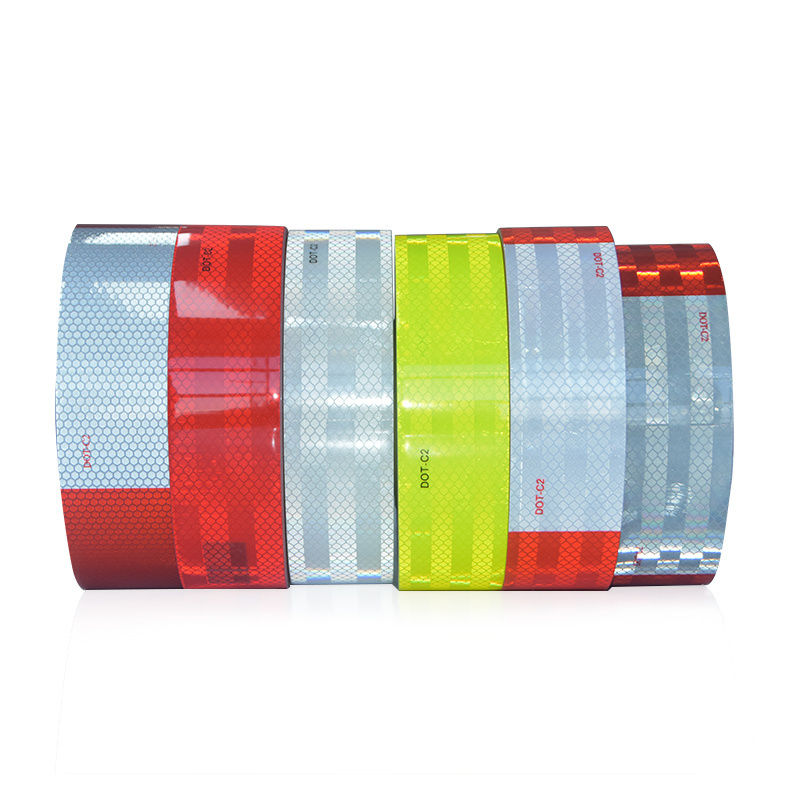 Hot Sale Outdoor Markings 5cm*5m / 5cm*25m 5cm*45m Reflective Tape Traffice Markings Prismatic Conspicuity For Vehicle Truck