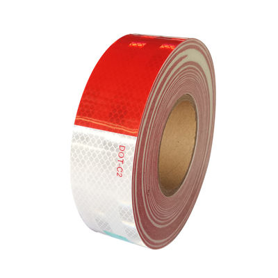 Good price Customized Hi Vis Reflective Caution Tape Dot Conspicuity Tape Red And White online
