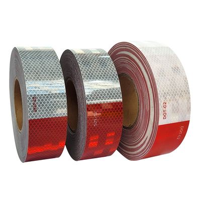 Good price Waterproof Aluminized White And Red DOT C2 COT-C2 Reflective Sticker Tapes online