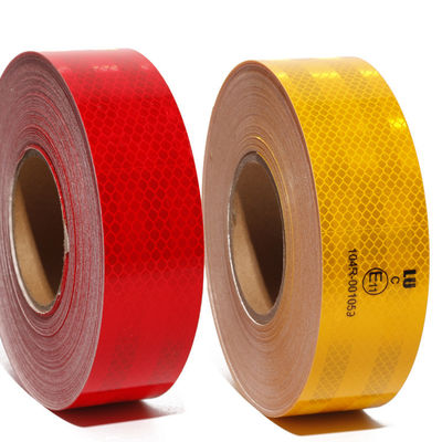 Good price White Yellow Red PET Prismatic ECE 104R ECE Reflective Tape For Truck online